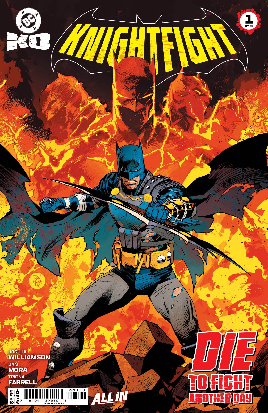 DC KO KNIGHTFIGHT #1 (DAN MORA MAIN COVER)(1ST PRINT)(2025) COMIC BOOK ~ DC DC KO KNIGHTFIGHT #1 (DAN MORA MAIN COVER)(1ST PRINT)(2025) COMIC BOOK ~ DC