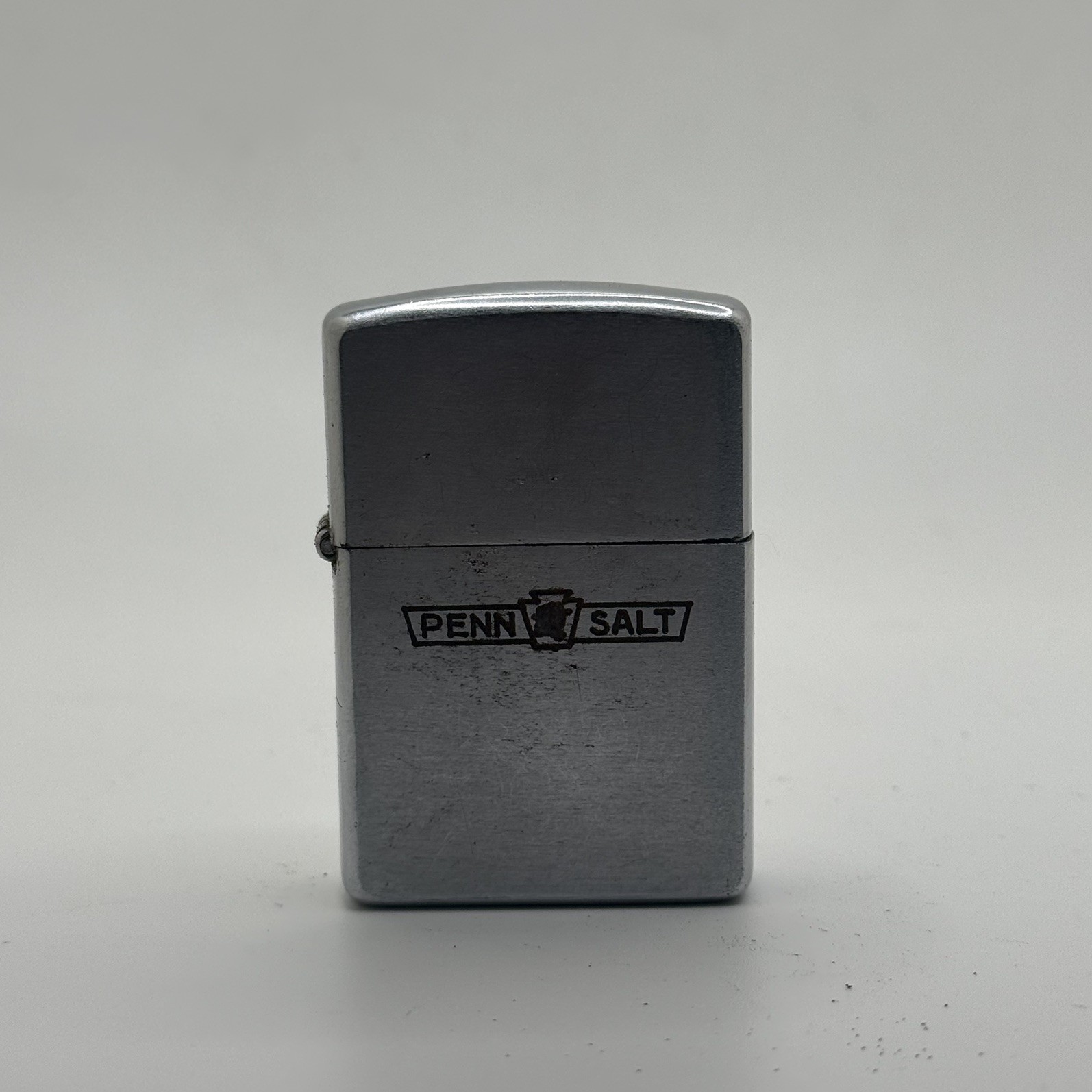 1940's 2032695 Patent 5 Barrel Hinge Zippo Lighter Penn Salt Advertising 1940's 2032695 Patent 5 Barrel Hinge Zippo Lighter Penn Salt Advertising