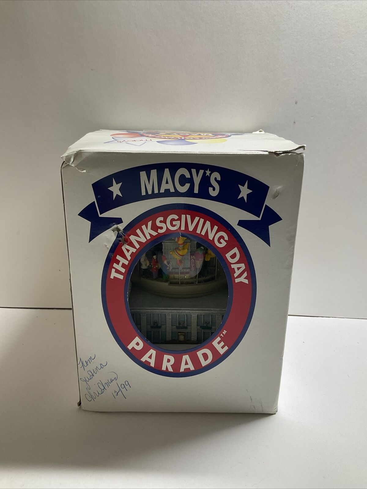 Macy’s Thanksgiving Day Parade 1999 Snow Globe - Box - Works - Fast 