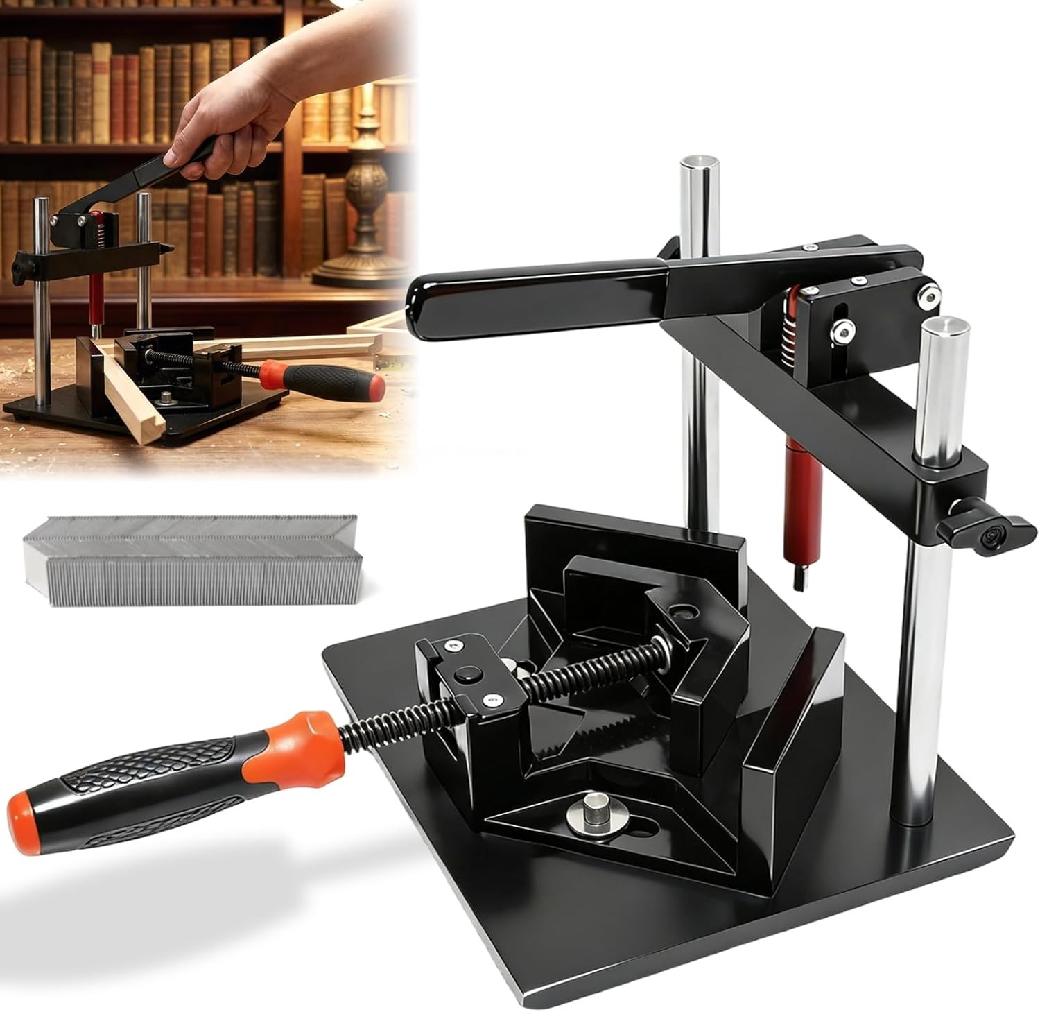Portable Picture Frame Stapler Machine Kit, F300-1 Art Picture frameing Joiner Portable Picture Frame Stapler Machine Kit, F300-1 Art Picture frameing Joiner