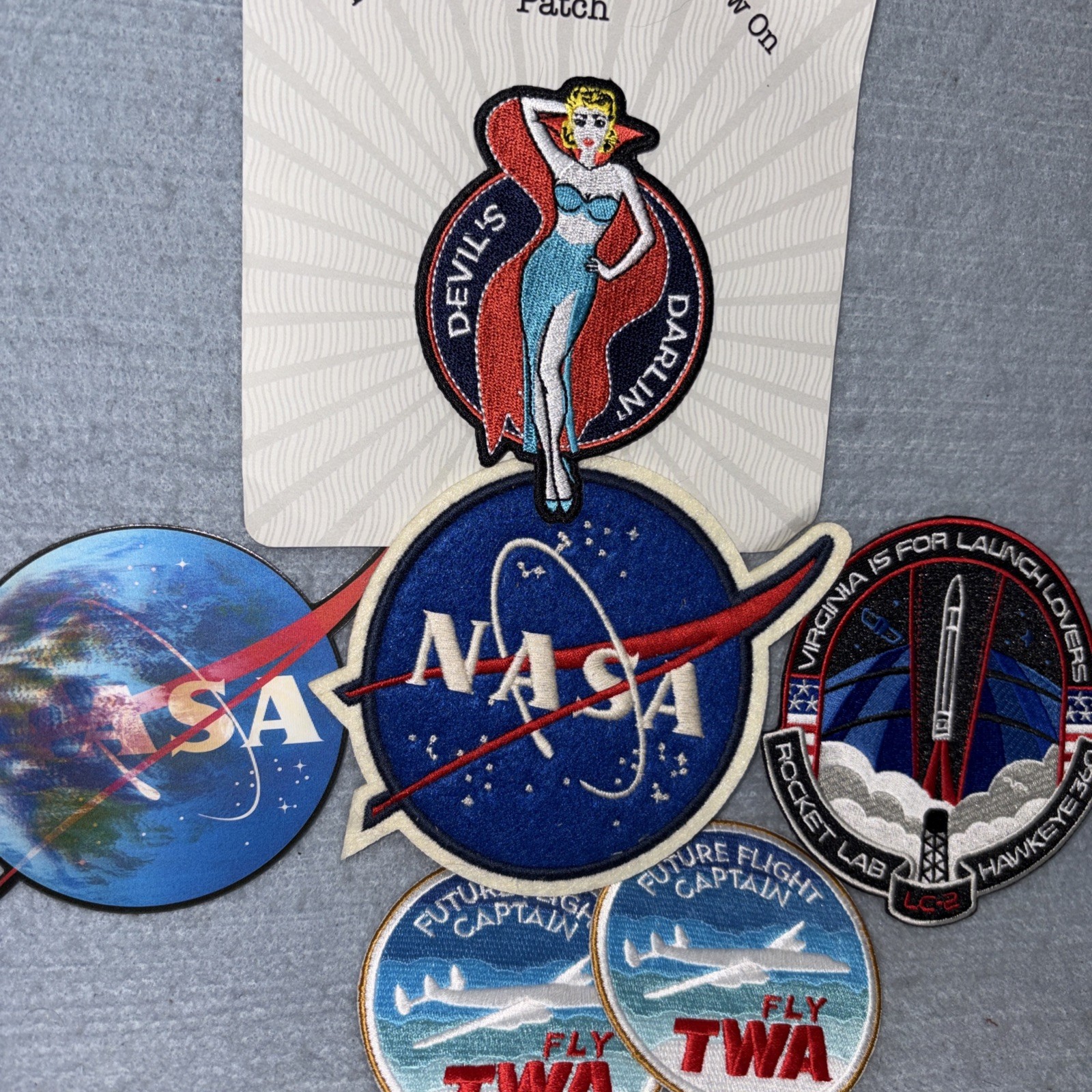 Lot Of 6 VTG Patches - Military, Space, NASA, & Miscellaneous- NEW