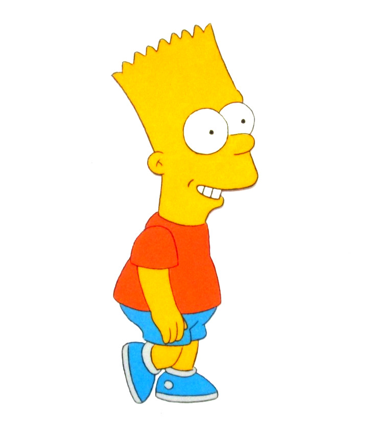 1990\'s SIMPSONS BART FOX ORIGINAL PRODUCTION CEL Walt Disney sneakers 1990\'s SIMPSONS BART FOX ORIGINAL PRODUCTION CEL Walt Disney sneakers