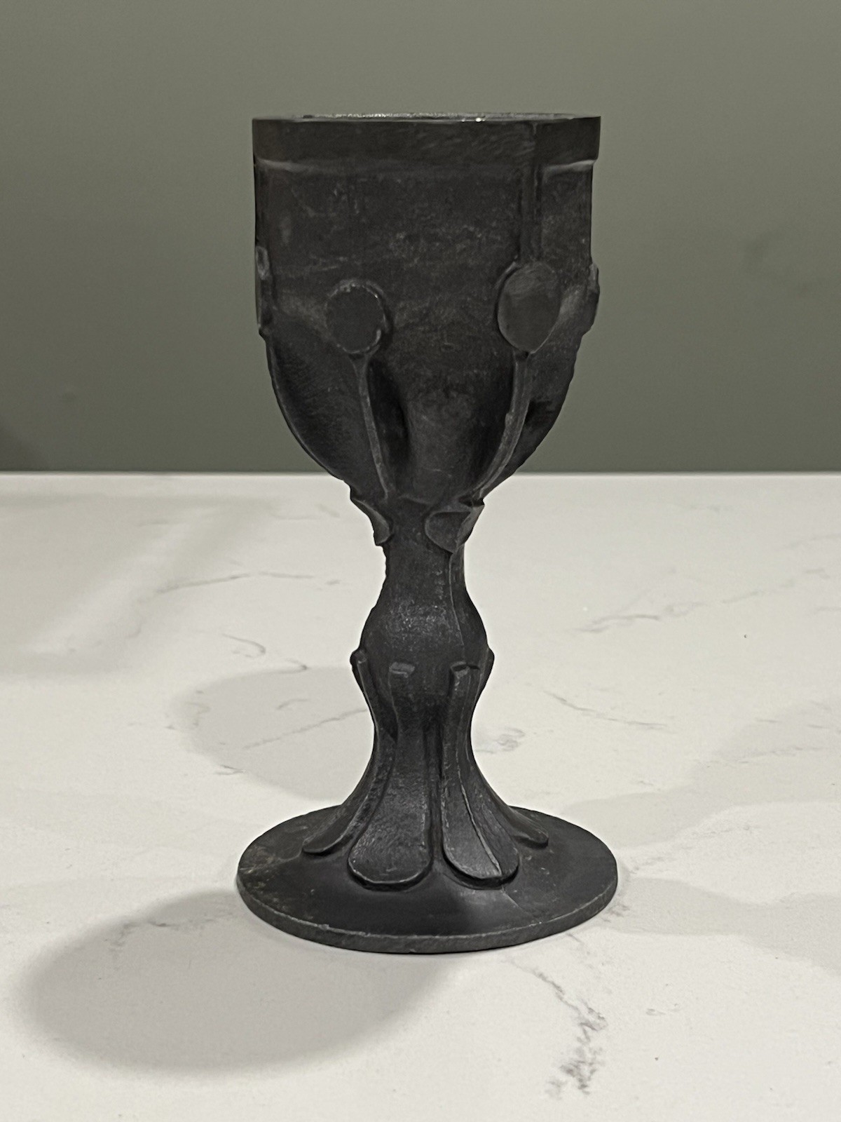 Vintage Princess Bride Battle of Wits Goblet Cast Aluminum Replica Chalice