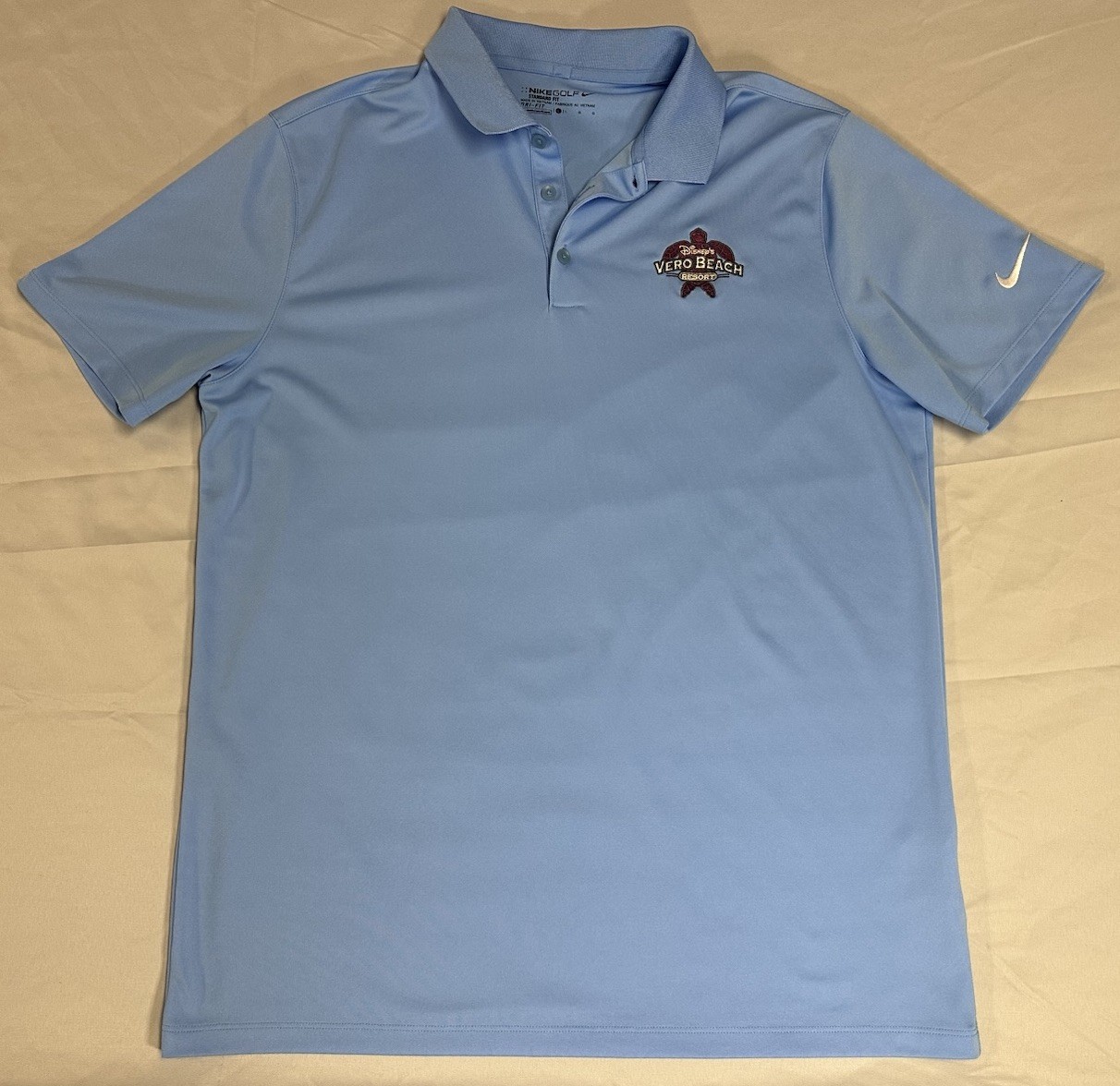Nike Golf Performance Dri-Fit Polo Men’s Large Blue Disney Vero Beach Resort Nike Golf Performance Dri-Fit Polo Men’s Large Blue Disney Vero Beach Resort