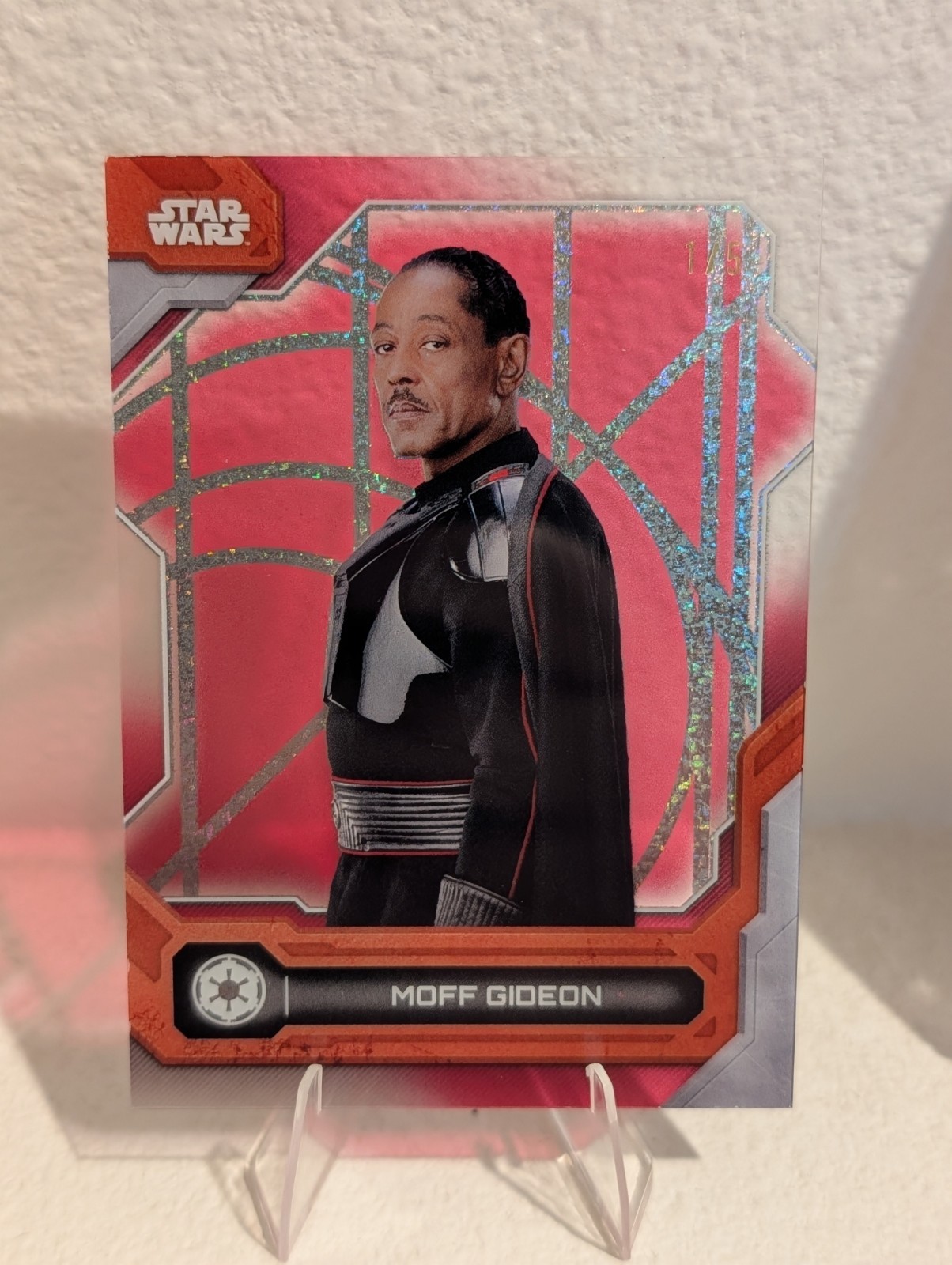 2024 Topps Star Wars High Tek Moff Gideon #72 Red 1/5 Rebel Pattern Alpha 2024 Topps Star Wars High Tek Moff Gideon #72 Red 1/5 Rebel Pattern Alpha