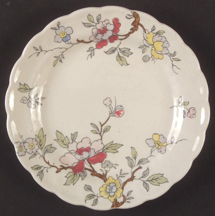 Booths Chinese Tree Bread & Butter Plate 37972 Booths Chinese Tree Bread & Butter Plate 37972