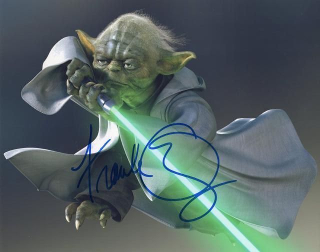 UACCRD Frank Oz Autograph   Star Wars   Yoda