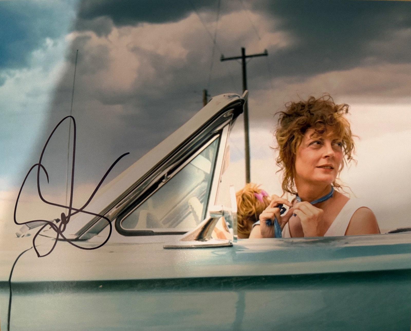 Susan Sarandon Thelma And Louise Signed Photo with Photo Proof 10-8\ Susan Sarandon Thelma And Louise Signed Photo with Photo Proof 10-8\