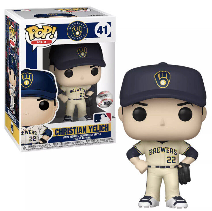 Christian Yelich Milwaukee Brewers MLB Funko Pop Series 3 With Protector