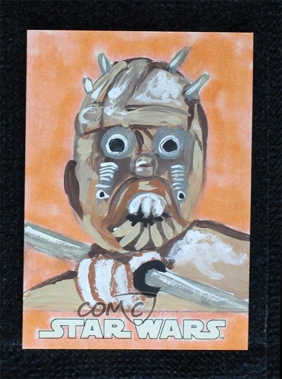 2016 Topps Star Wars Evolution 1/1 Jason Brower Auto Sketch 1m1a