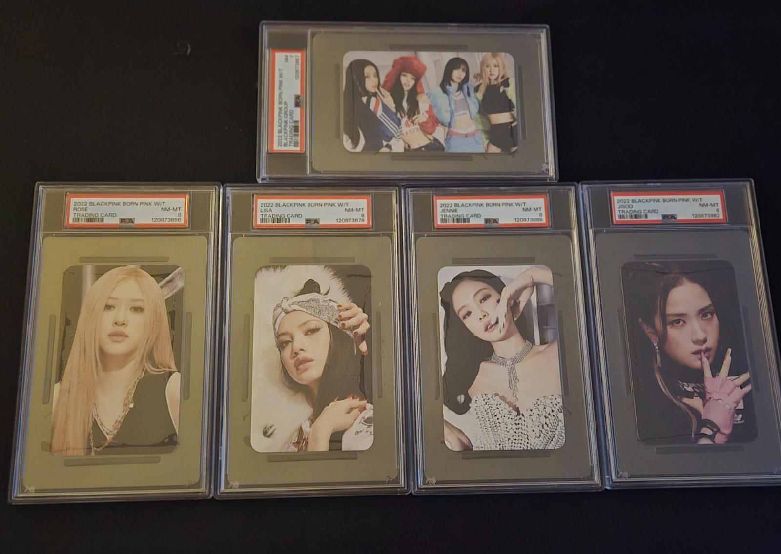 2022 BLACKPINK BORN PINK WORLD TOUR PHOTOCARD PSA SET 2022 BLACKPINK BORN PINK WORLD TOUR PHOTOCARD PSA SET