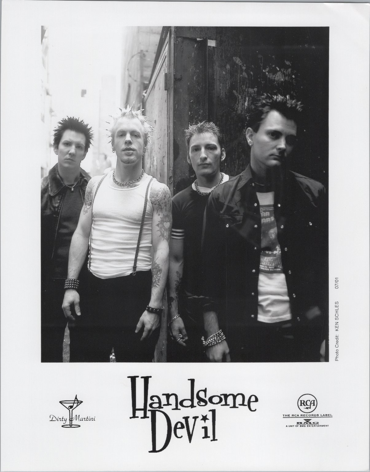 Handsome Devil Punk Band Promo Publicity Press Photo 2001 RCA BMG Dirty Martini Handsome Devil Punk Band Promo Publicity Press Photo 2001 RCA BMG Dirty Martini