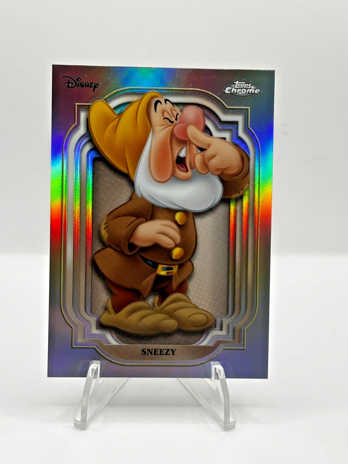 Sneezy 2024 Topps Chrome Disney #11 Refractor Snow White Sneezy 2024 Topps Chrome Disney #11 Refractor Snow White