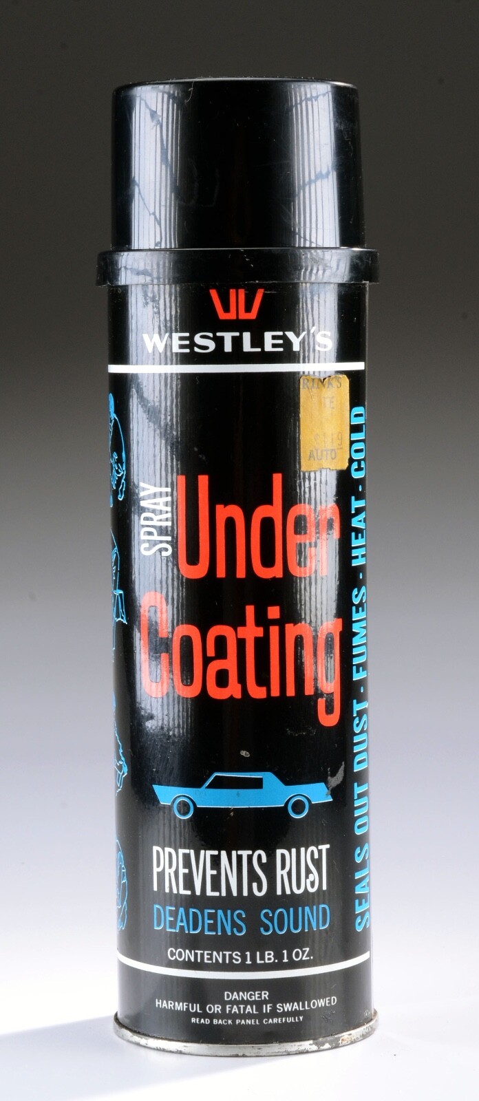 Vtg 1960\'s Westley\'s Automotive Undercoating Metal Can -Man Cave Advertising #2 Vtg 1960\'s Westley\'s Automotive Undercoating Metal Can -Man Cave Advertising #2