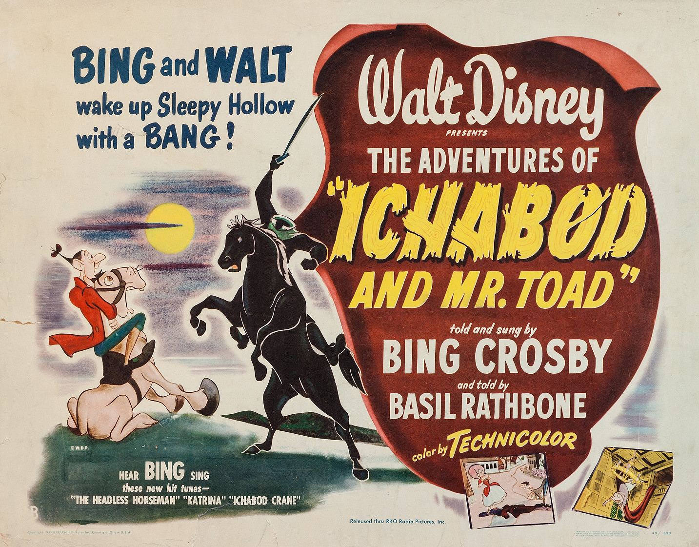 1949 Walt Disney The Adventures Of Ichabod & Mr. Toad Headless Horseman ππ΄π 1949 Walt Disney The Adventures Of Ichabod & Mr. Toad Headless Horseman ππ΄π