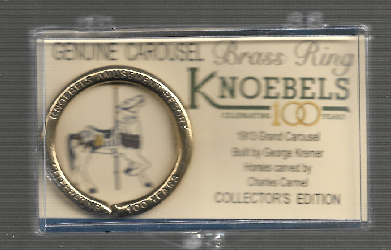 Knoebels 100th Anniversary Special Collectors Edition Brass Ring with Case Knoebels 100th Anniversary Special Collectors Edition Brass Ring with Case