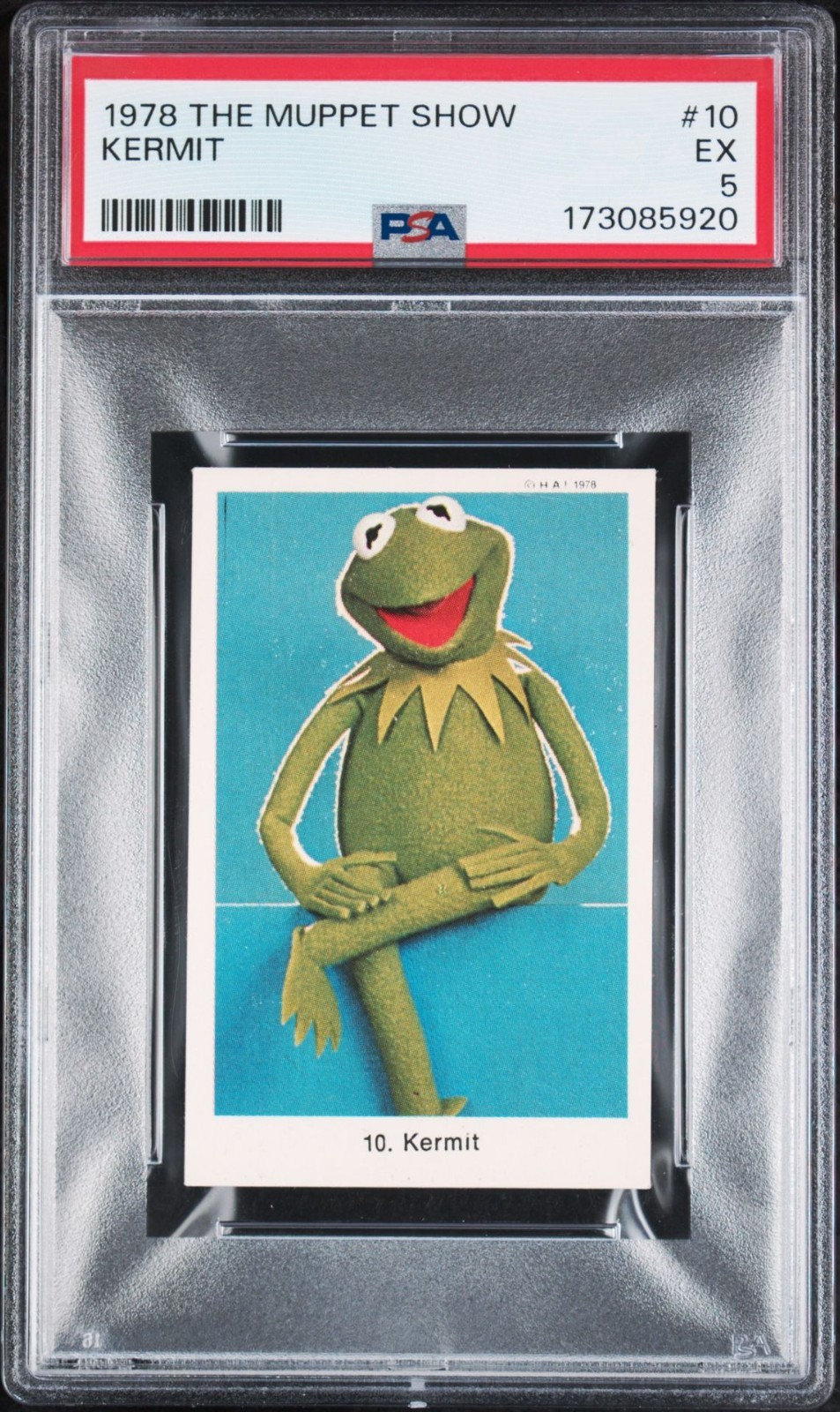 1978 Swedish Samlarbilder #10 Kermit the Frog ROOKIE PSA 5 - DISNEY - POP 1 1978 Swedish Samlarbilder #10 Kermit the Frog ROOKIE PSA 5 - DISNEY - POP 1