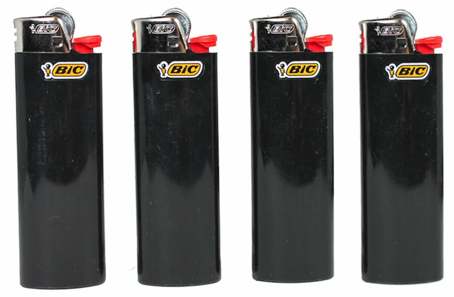 New Lot of 4 Bic Ebony Jet Black Full Size Lighters Regular Bic Size Lighters New Lot of 4 Bic Ebony Jet Black Full Size Lighters Regular Bic Size Lighters