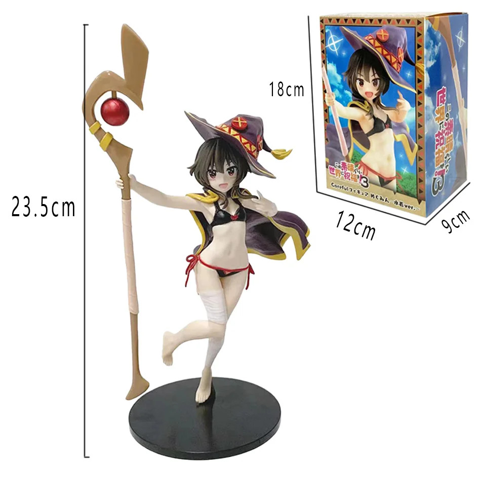 HOT KonoSuba Megumin Figure Great Magician Model Toy Beautiful Anime Statue HOT KonoSuba Megumin Figure Great Magician Model Toy Beautiful Anime Statue