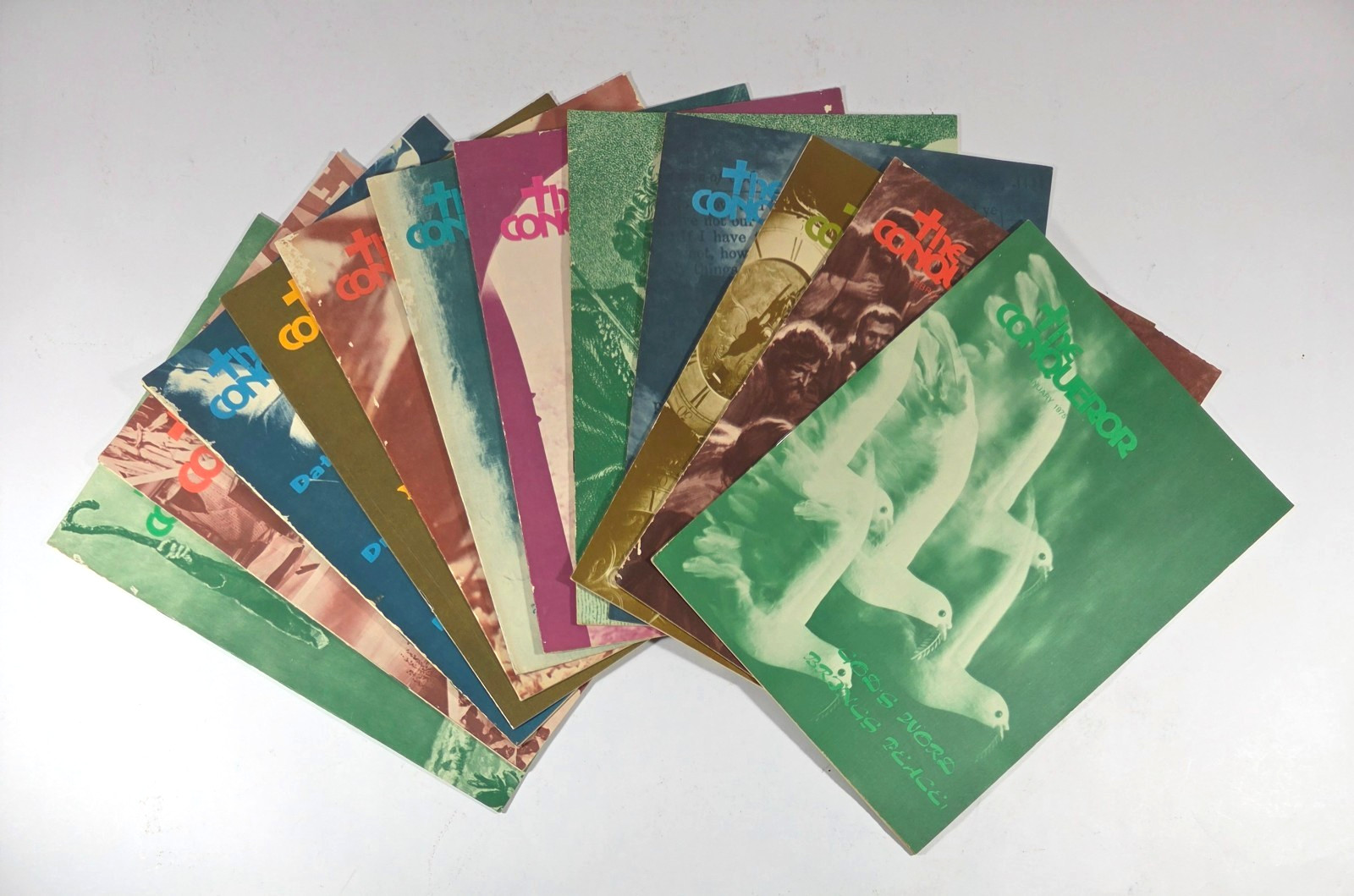 United Pentecostal 1975 Conqueror Youth Magazine Full Year Set of 12 Issues