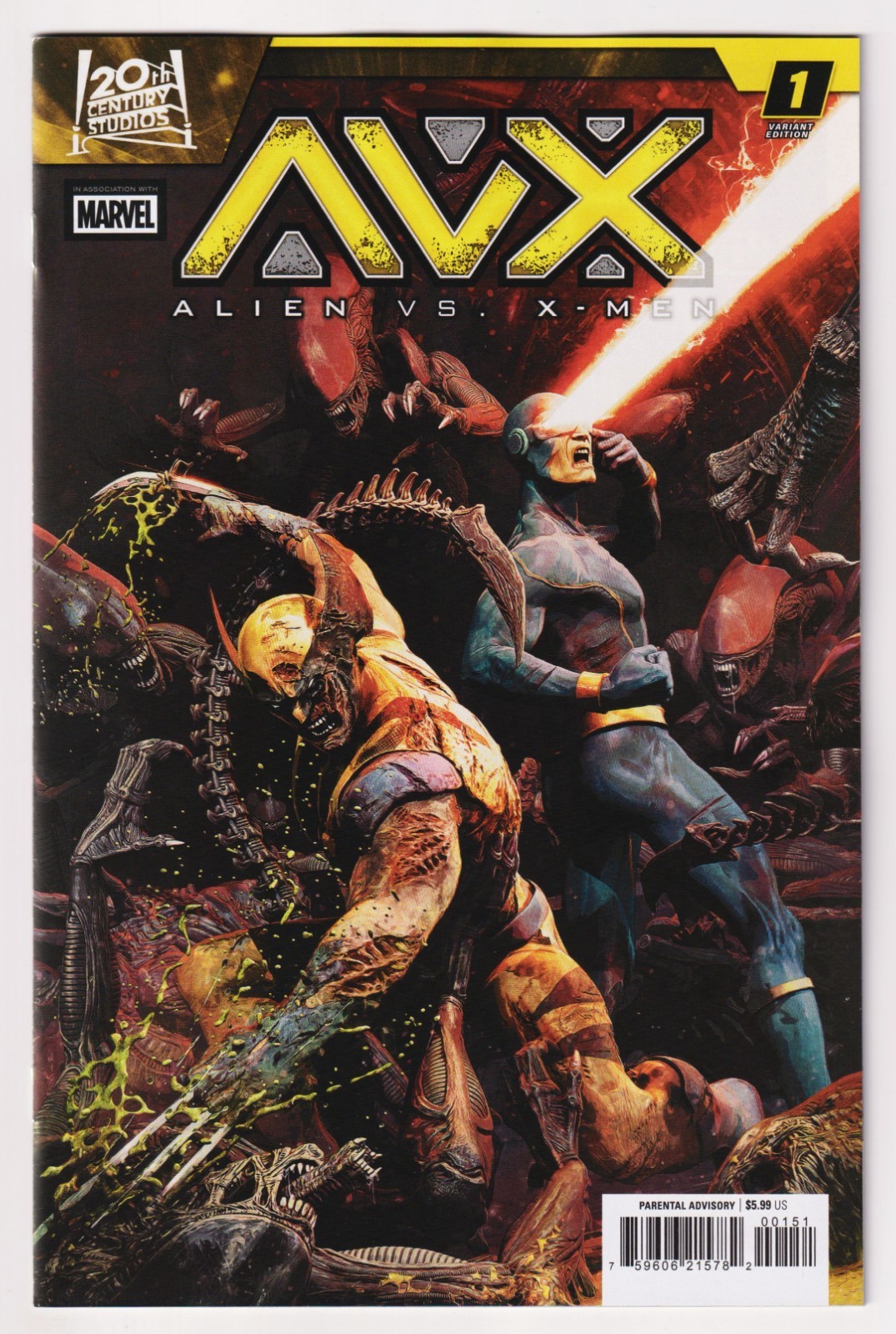 AVX Alien vs X-Men #1 Barends Variant (Marvel, 2026) NM AVX Alien vs X-Men #1 Barends Variant (Marvel, 2026) NM