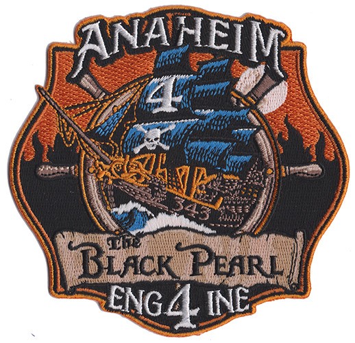 Anaheim, CA Engine 4 The Black Pearl - Fire Patch NEW Anaheim, CA Engine 4 The Black Pearl - Fire Patch NEW