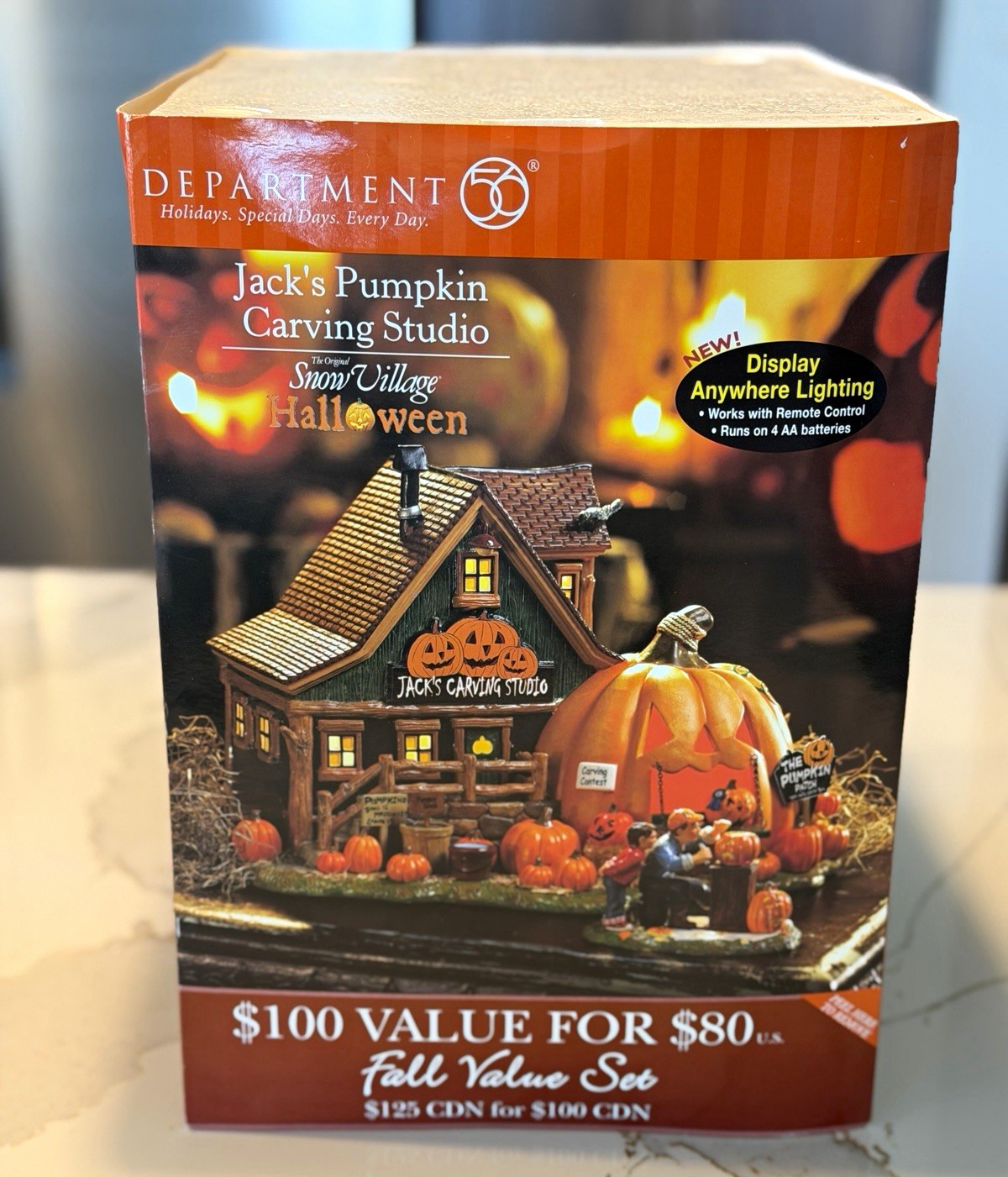 Department 56 Village Halloween Jack’s Pumpkin Carving Studio House Lighted NIB Department 56 Village Halloween Jack’s Pumpkin Carving Studio House Lighted NIB