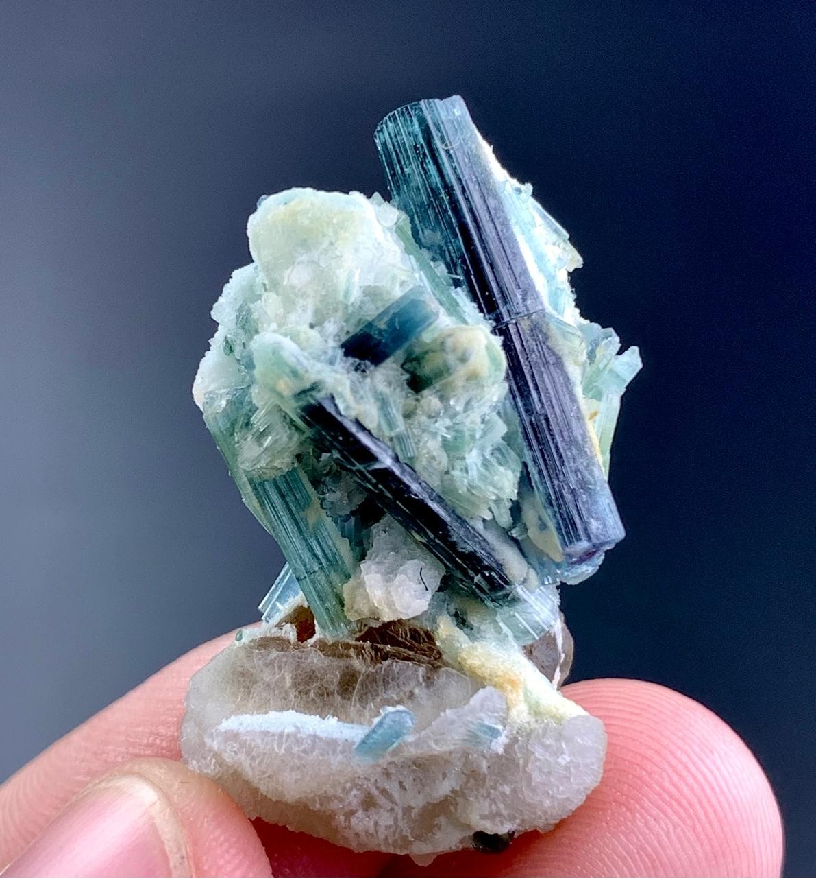 39 Carat Indicolite Tourmaline Crystal Specimen From Afghanistan 