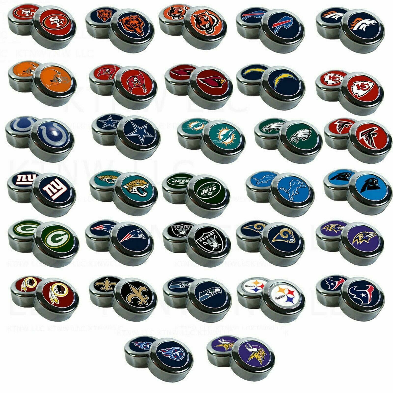 ⭐️⭐️⭐️⭐️⭐️NFL LICENSE PLATE FRAME SCREW COVER / UNIVERSAL / CHOOSE YOUR TEAM