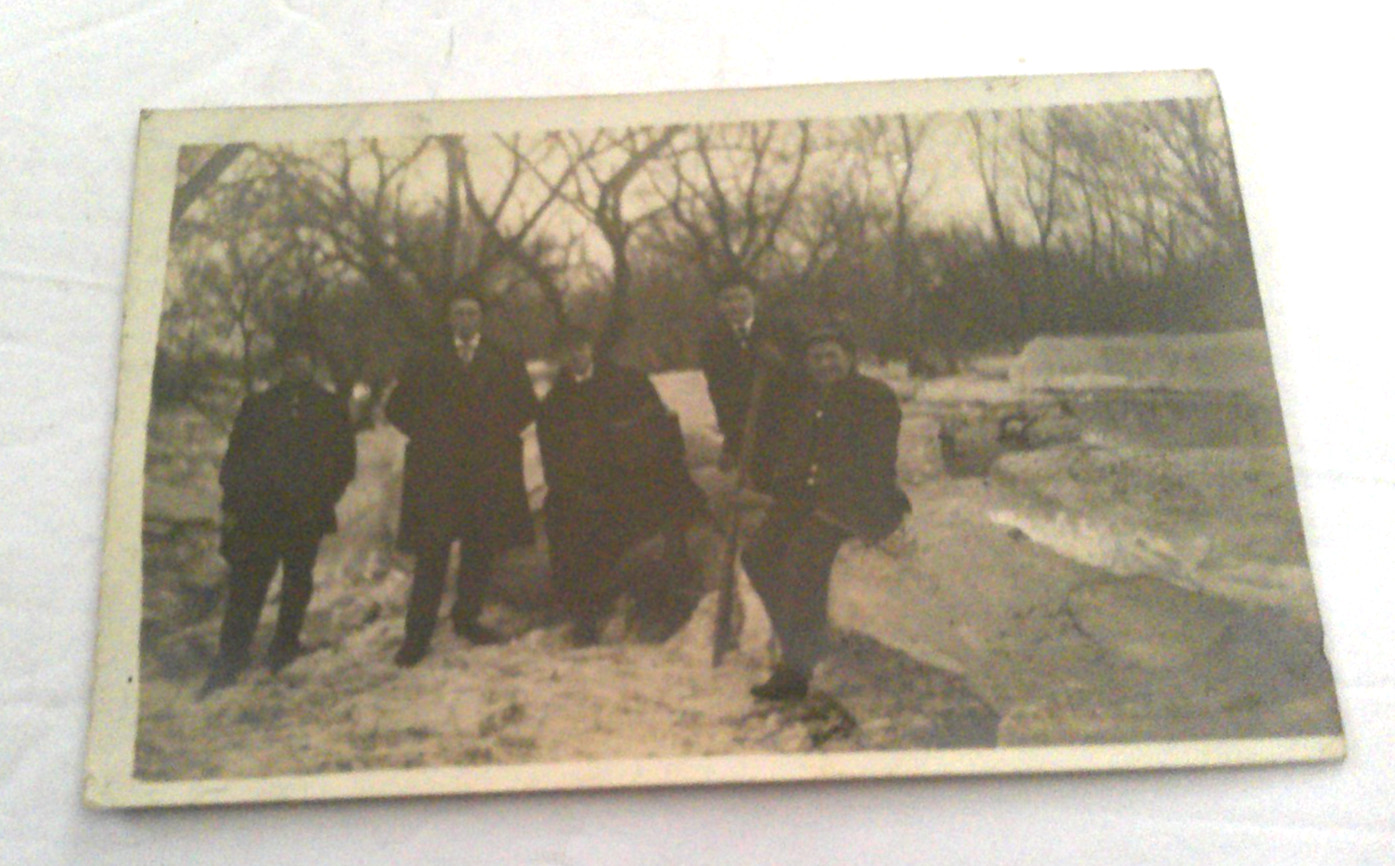 1910 Kansas City MO RPPC Frozen O.K. Creek Railroad Area 1910 Kansas City MO RPPC Frozen O.K. Creek Railroad Area