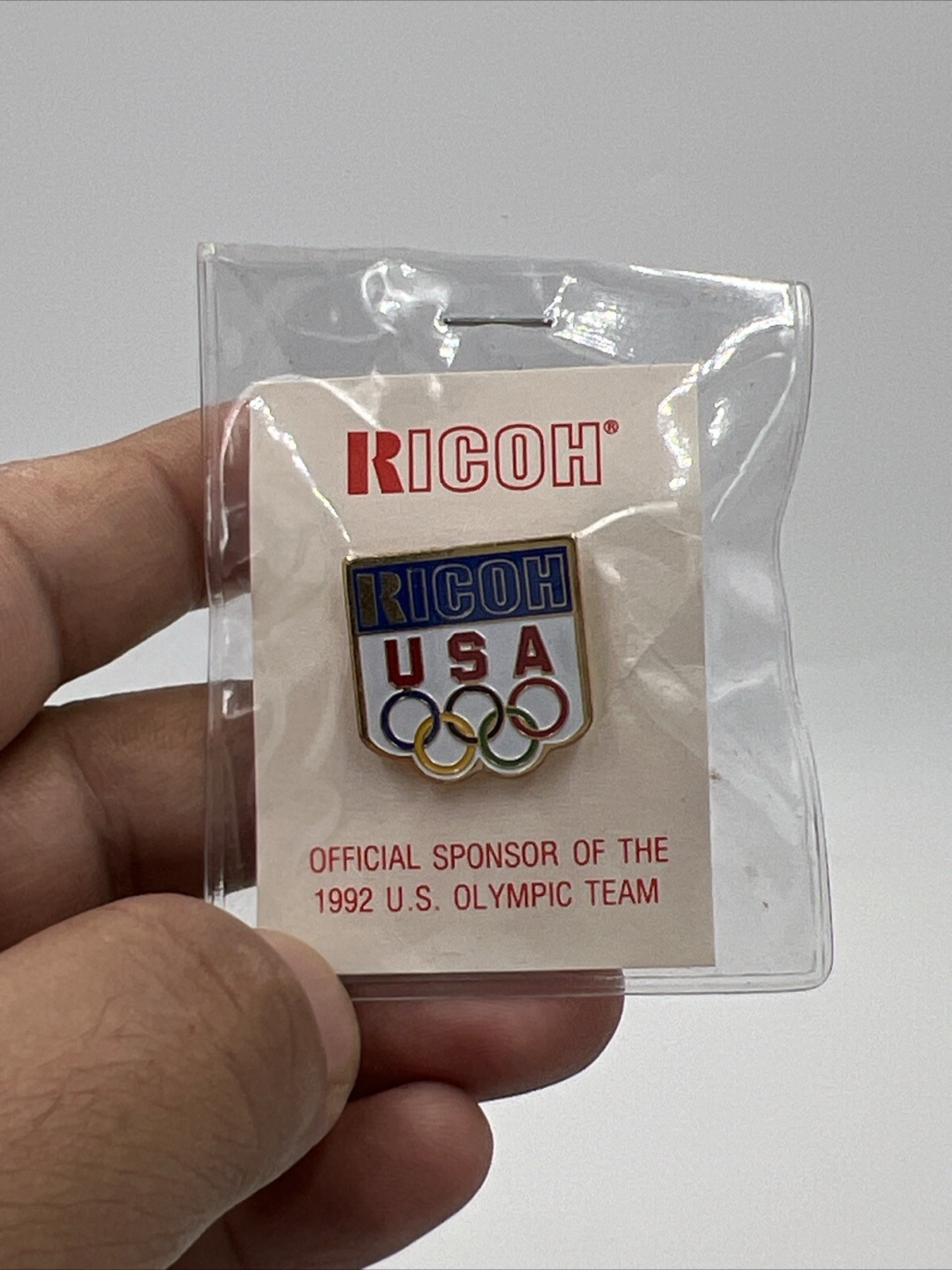 Vintage 1992 U.S. Olympics Ricoh Pin NOS Vintage 1992 U.S. Olympics Ricoh Pin NOS