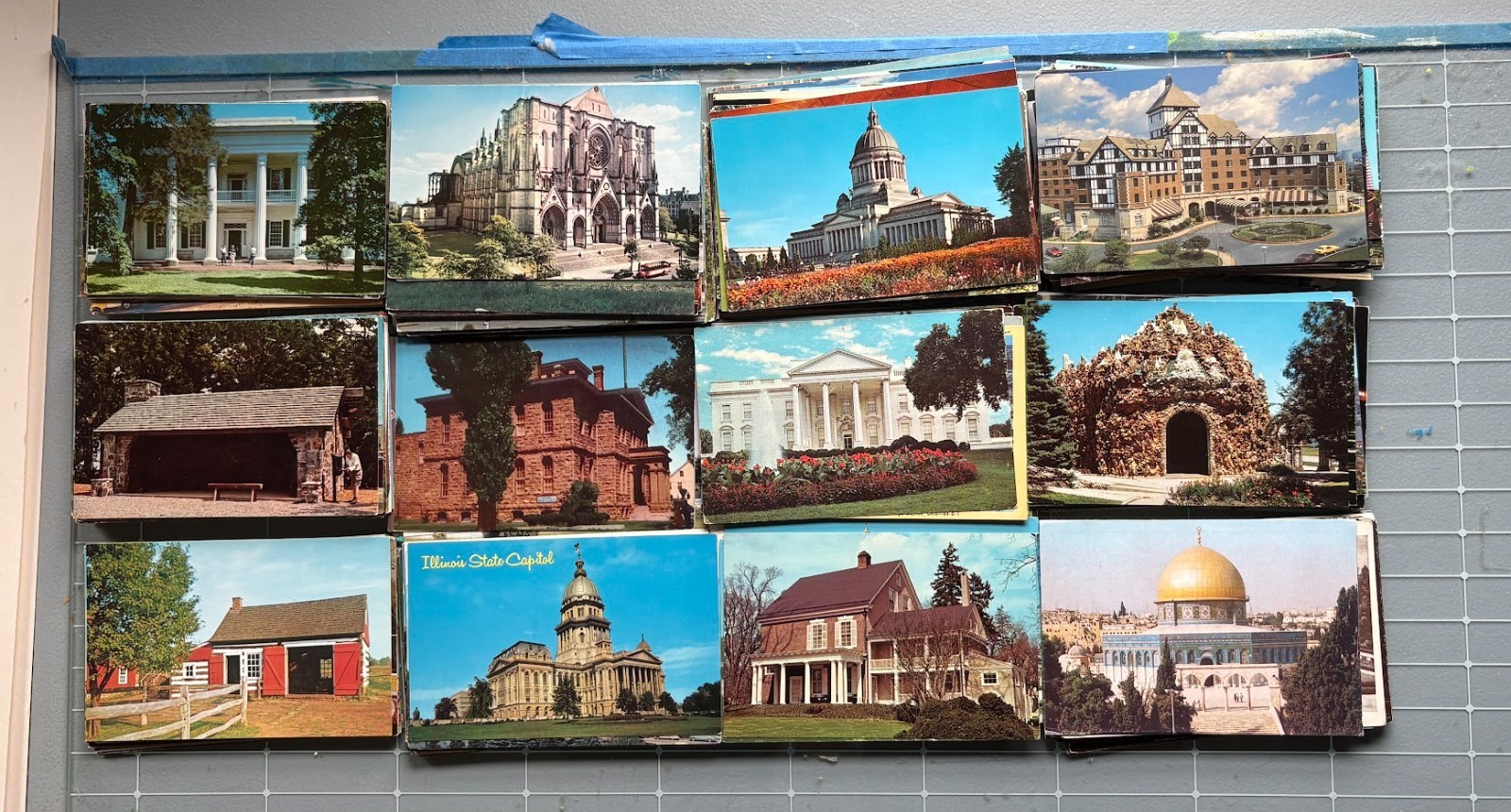 Lot of 50 vintage chrome postcards all unused with no postage . All Buildings Lot of 50 vintage chrome postcards all unused with no postage . All Buildings