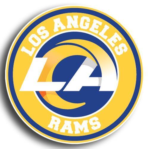 Los Angeles Rams NEW LA Circle Logo Sticker - Decal 10 Sizes with TRACKING