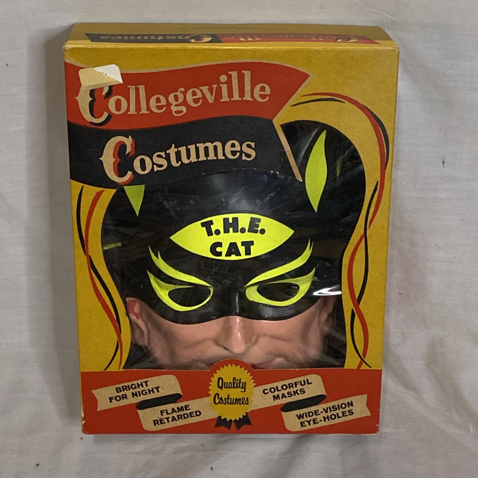 Rare 1966 T.H.E. CAT Halloween Costume COLLEGEVILLE Robert Loggia Ideal UNUSED Rare 1966 T.H.E. CAT Halloween Costume COLLEGEVILLE Robert Loggia Ideal UNUSED
