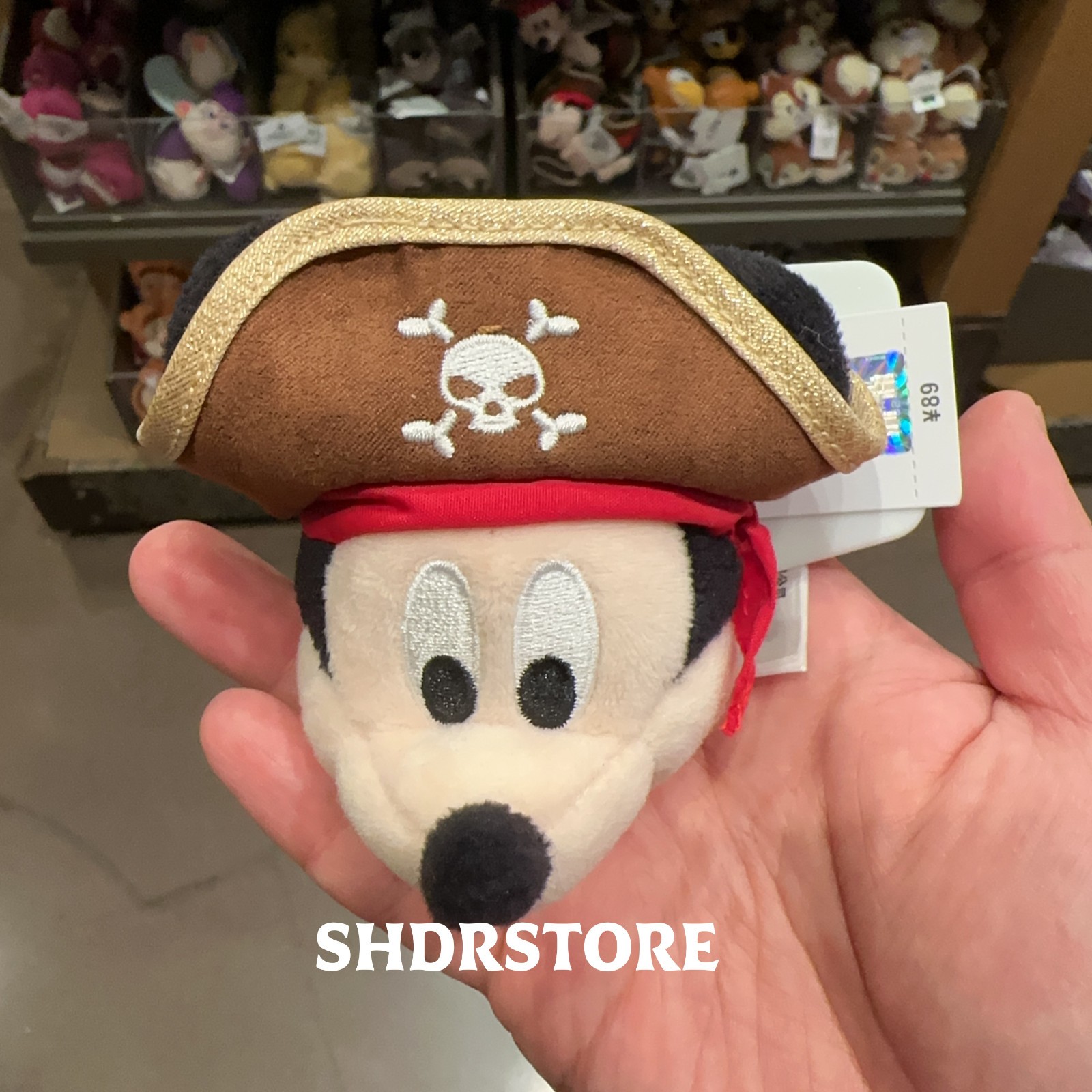 Disney custom your ear headband mickey pirates plush head shanghai disneyland Disney custom your ear headband mickey pirates plush head shanghai disneyland