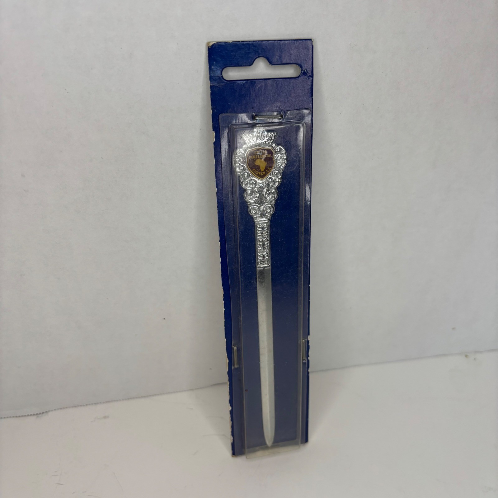 United Pentecostal Church Ornate Silver Tone Letter Opener Original Package United Pentecostal Church Ornate Silver Tone Letter Opener Original Package