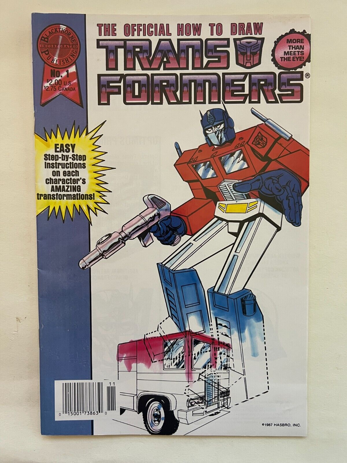 The Official How To Draw The TRANSFORMERS #1 (Blackthorn Publishing, Nov 1987)