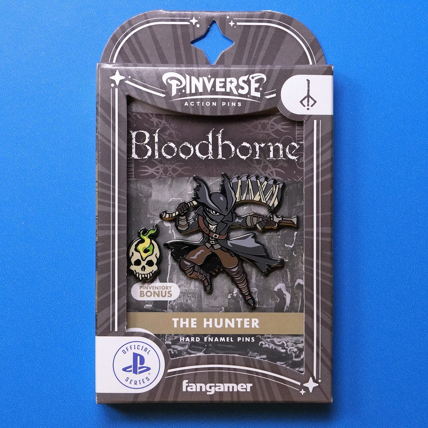PINVERSE Bloodborne Hunter Enamel Figure Pin Set Pack + Trading Card + Stickers PINVERSE Bloodborne Hunter Enamel Figure Pin Set Pack + Trading Card + Stickers