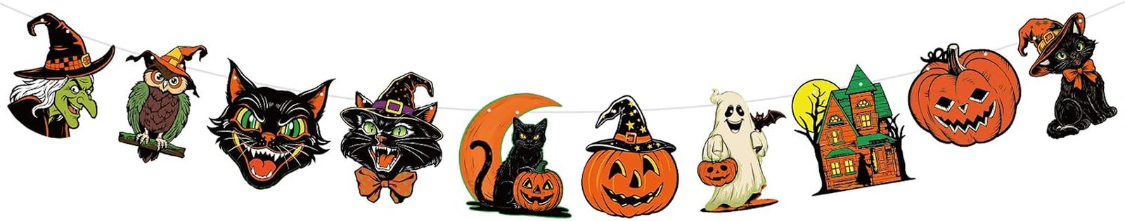 Vintage Halloween Decorations Halloween Banner Retro Halloween Spooky Ghost Pump Vintage Halloween Decorations Halloween Banner Retro Halloween Spooky Ghost Pump