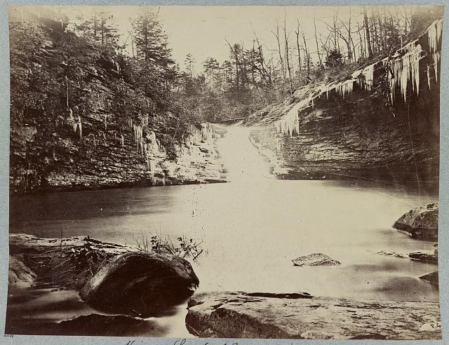 Photo:Lookout Mountain TN 1900s Waterfall Gorge Winter Scene