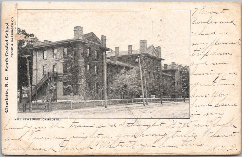 Vintage 1905 CHARLOTTE, North Carolina Postcard \