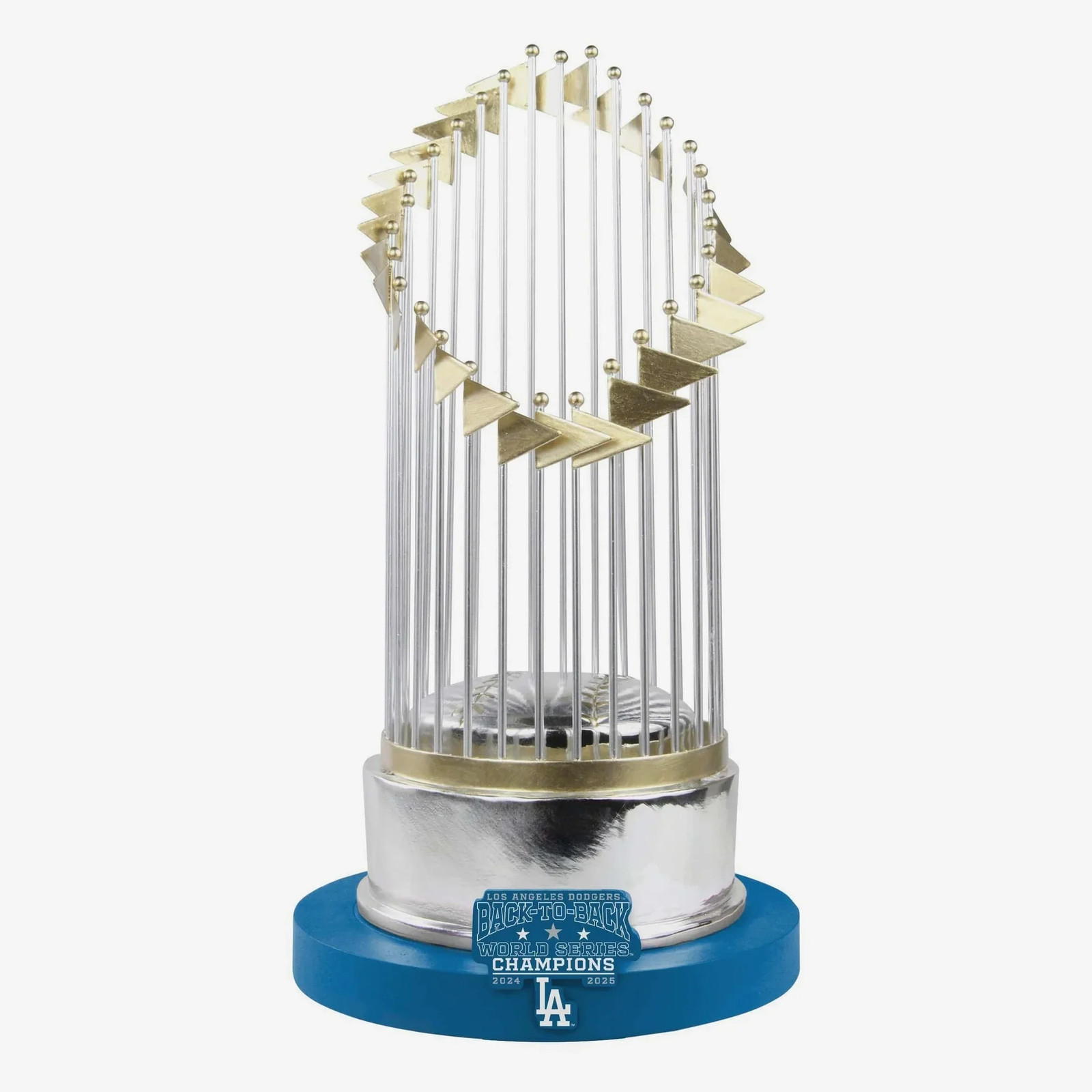 Los Angeles Dodgers 2025 Back To Back World Series Champions Replica Trophy