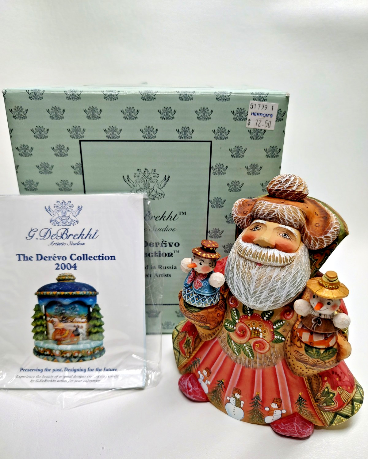 Vintage 2005 G. DeBrekht Friendship Santa Village Friends Series #51799-1 5 Vintage 2005 G. DeBrekht Friendship Santa Village Friends Series #51799-1 5
