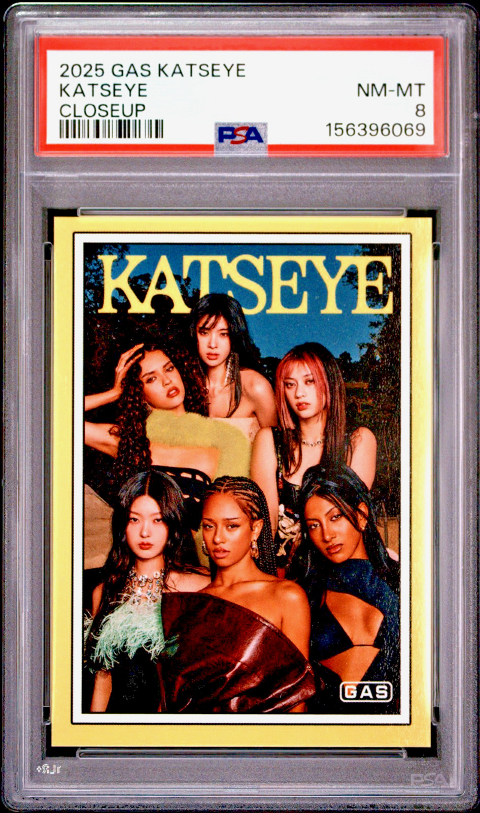Katseye 2025 GAS Trading Cards Beautiful Chaos Yellow Rookie RC PSA 8 NM - Mint Katseye 2025 GAS Trading Cards Beautiful Chaos Yellow Rookie RC PSA 8 NM - Mint