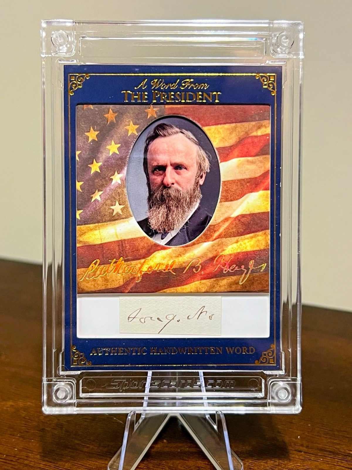Rutherford B Hayes Handwritten Word Relic 19th US President POTUS 2025 from 1884 Rutherford B Hayes Handwritten Word Relic 19th US President POTUS 2025 from 1884