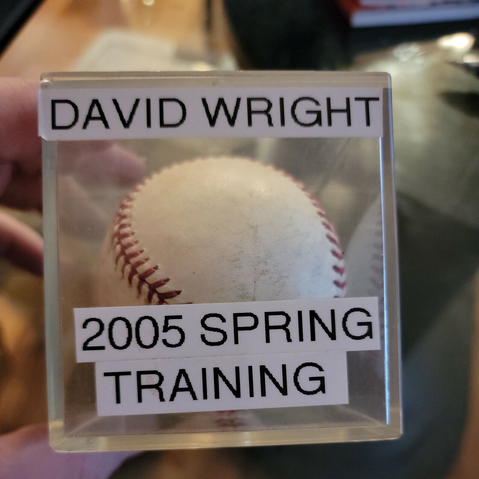 NY METS GAME USED 2005 DAVID WRIGHT Ball spring training  practice ball