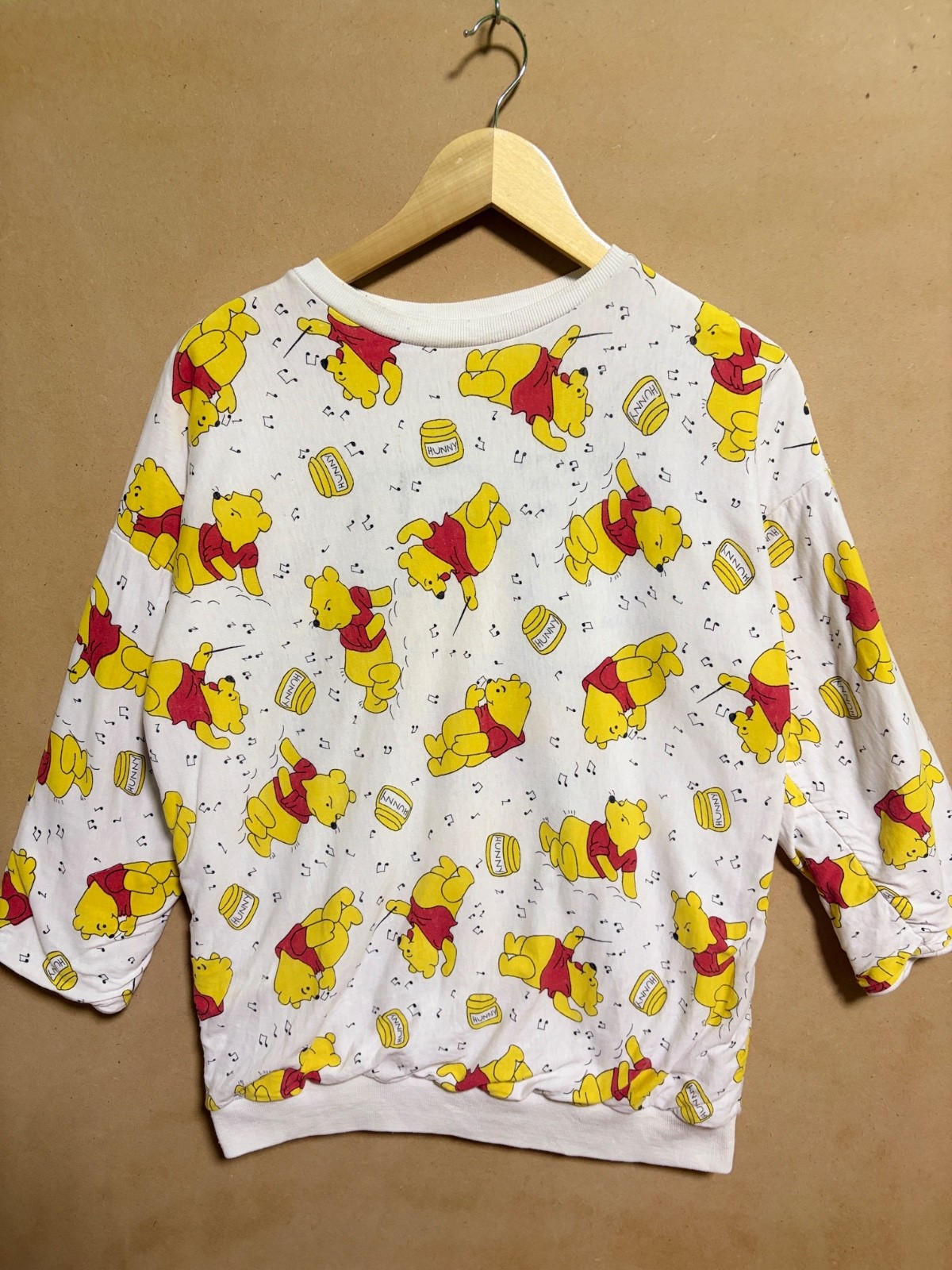 Vintage 80s Winnie The Pooh Reversible Sweatshirt AOP Threads Clothing Co 1987