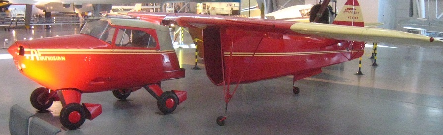 FA-2 Airphibian Fulton Roadable Airplane Wood Model Replica Large 