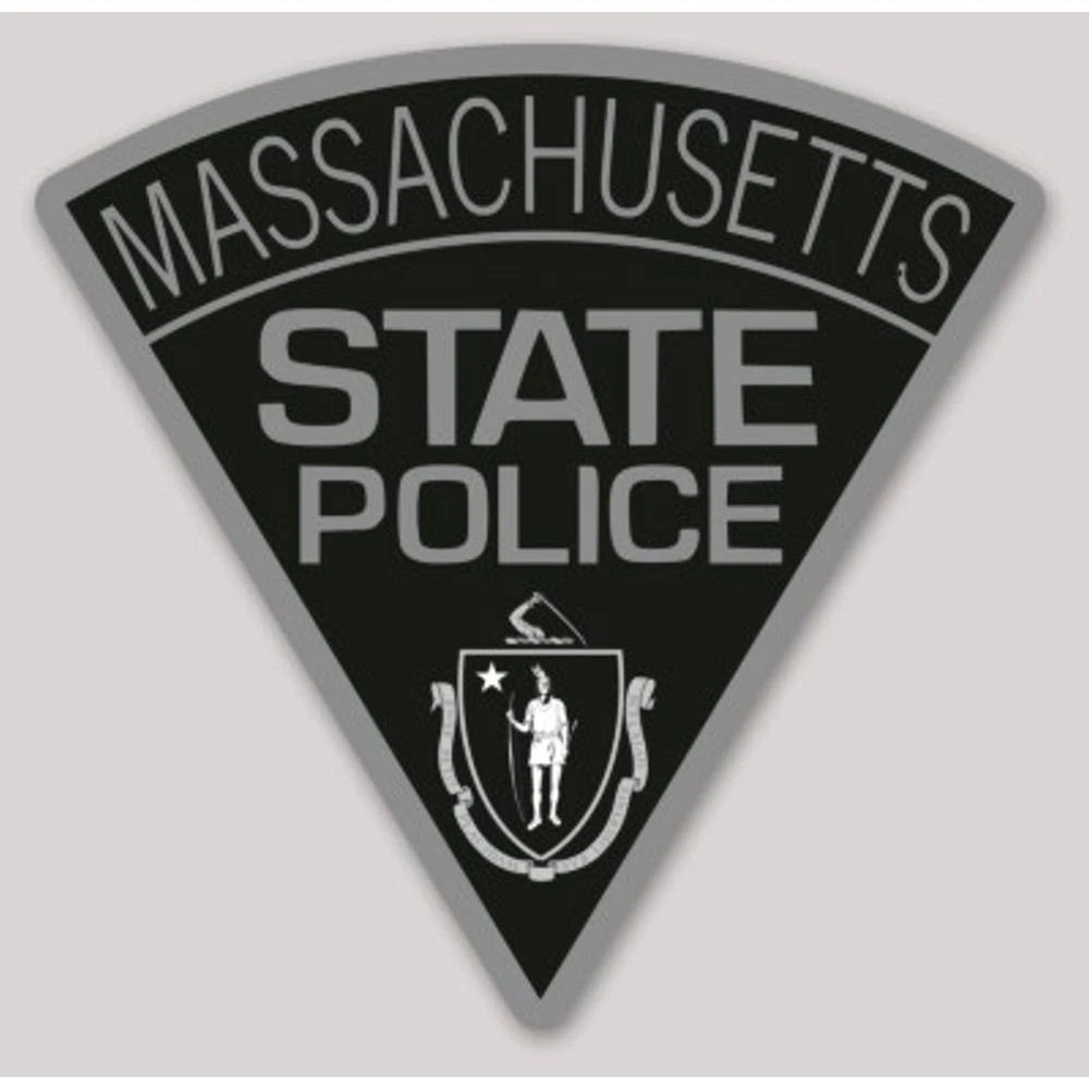 Massachusetts State Police Sticker 4 Inch Reflective MSP Triangle Decal Black Massachusetts State Police Sticker 4 Inch Reflective MSP Triangle Decal Black
