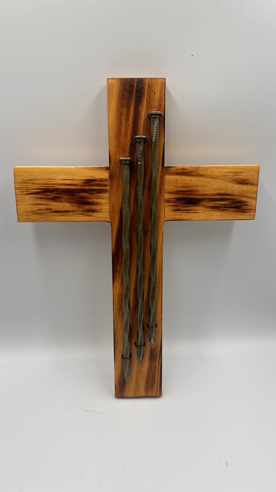 Handmade Wooden Cross Wall Art 14.5\